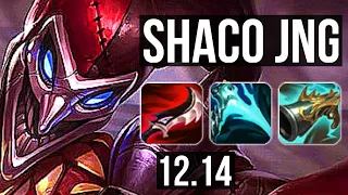 SHACO vs TALON (JNG) | 9/0/9, Legendary, 1.1M mastery, 500+ games, Rank 11 Shaco | KR Master | 12.14