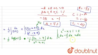 `int (dx)/((x^(3)+1))`