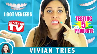 VENEERS | 5 STRANGE AS SEEN ON TV PRODUCTS! |  VIVIAN TRIES