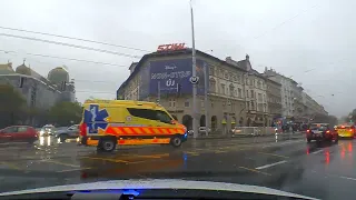 Vonulás kék lámpával Budapest utcáin #emergencybudapest NS201