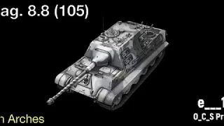 Snowstorm Jagdtiger 8,8 (105) All Golden Arches World of Tanks Blitz