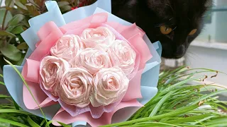 Valentine's day gift by handmade - GEM DIY Làm hoa hồng từ giấy vệ sinh.