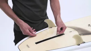 How to attach a longboard fin.