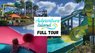 Adventure Island Waterpark Tampa Florida Full Tour | Waterslides at Adventure Island Tampa