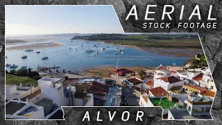 Alvor ● Portugal 🇵🇹 | 4K Aerial Drone Stock Footage