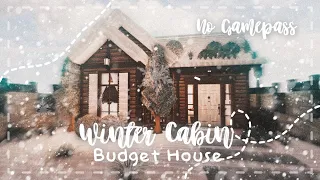 Roblox Bloxburg - No Gamepass Budget Winter Cabin House - Minami Oroi