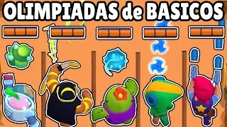 CUAL ES EL ATAQUE BÁSICO MAS FUERTE? | OLIMPIADAS de BÁSICOS BRAWL STARS | ¿CUAL HACE MÁS DAÑO?