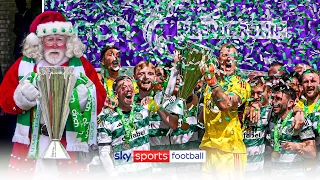 CHAMPIONS AGAIN! 🏆 | Celtic lift the Scottish Premiership trophy (delivered by Santa 🎅)