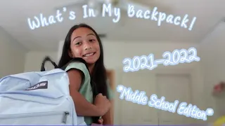 what's in my backpack 2021!! *middle school edition*