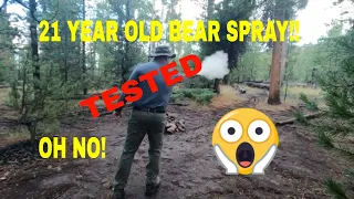 Does an expired 21-year-old bear spray canister work????