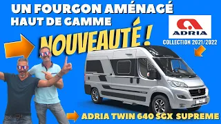 Fourgon aménagé : ADRIA TWIN SUPREME 640 SGX avec Henry et Bertrand *campingcar33*