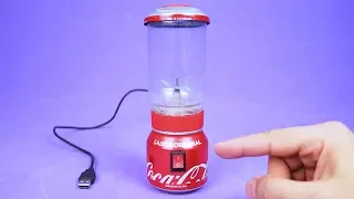 Increíble Mini Licuadora USB hecho con Latas de Refresco y Motor dc