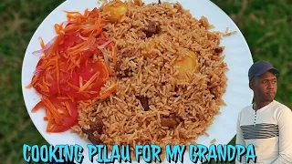 PILAU: How to cook PILAU || How to cook pilau with meat & potatoes || Pilau ya mbuzi (GOAT PILAU)