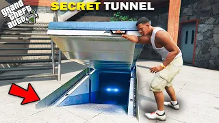 GTA 5 : Franklin Opened The Most Secret Tunnel Inside His House.. (GTA 5 Mods)