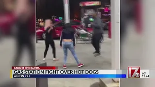 Brawl ensues over stolen gas station hot dogs