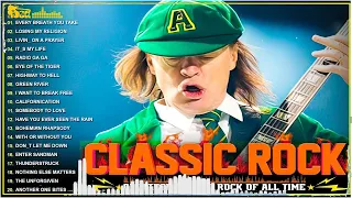Classic Rock Songs 70s 80s 90s 🔥 ACDC, Queen, Aerosmith, Bon Jovi, Metallica, Nirvana, Guns N Roses