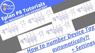 EPLAN P8 Tutorial: How to number Device Tag automatically. Renumbering compete project. Settings