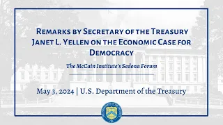 Remarks by Secretary of the Treasury Janet L. Yellen on the Economic Case for Democracy