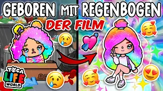 🌈 DER NETFLIX FILM 🌈 Meine REGENBOGEN HAARE machen mich FAMOUS 🌈 TOCA BOCA STORY #rainbow #story