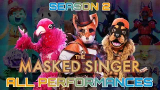 All Masked Singer SEASON 2 Contestants | Performances Ranked | Special: Best Season ❤️