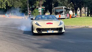 FERRARI CAVALCADE leaving from meet !!!