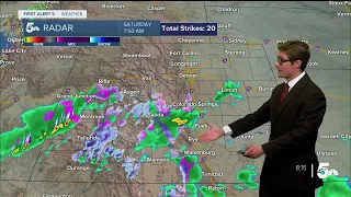 Showers and thunderstorms on Saturday in southern Colorado