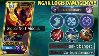 GAK LOGIS DAMAGENYA! NGERI PARAH | BUILD ALDOUS TERSAKIT 2023 | ALDOUS BEST BUILD 2023 - MLBB