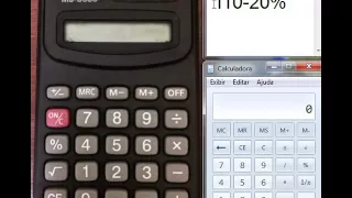 Como calcular porcentagem na calculadora comum bem simples descontos