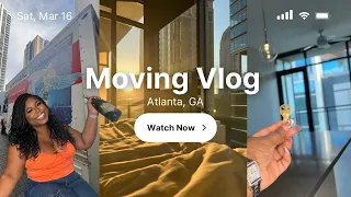 MOVING VLOG ep1 | I found my dream apartment in ATL | shopping- unpacking -getting settled in