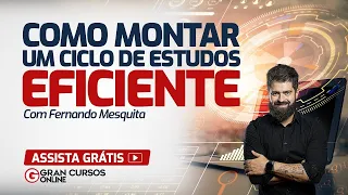 Como montar um ciclo de estudos eficiente com Fernando Mesquita