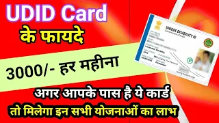 UDID CARD KE FAYDE | विकलांग प्रमाण पत्र के फायदे | यू डी आई डी कार्ड बनवाने के फायदे लाभ in hindi