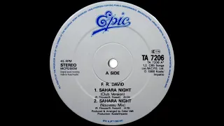 F.R. David - Sahara Night (Club Version) 1986