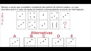 Questão clássica de desafio matemático Números nas pedras do dominó dispostas sequencialmente