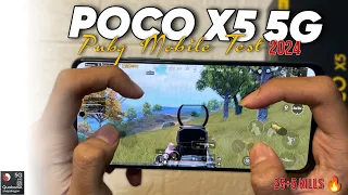 Poco X5 5G HyperOS Snapdragon 695 Pubg Mobile Gaming Test in 2024