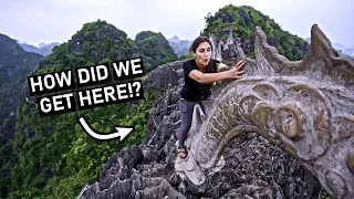 VIETNAM MOUNTAINS - Climbing to THE TOP of Ninh Binh's LYING DRAGON 🐉