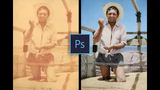 Old Photo RESTORATION & COLORIZATION - [TIMELAPSE]