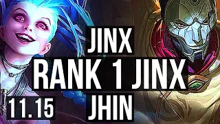 JINX & Lulu vs JHIN & Bard (ADC) | Rank 1 Jinx, 9/1/5, Rank 15 | KR Challenger | v11.15