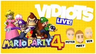 Vidiots Live! Twitch Stream - Mario Party 4/Worms