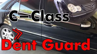 Mercedes Benz C-Class Door Dent Guard Remove & Replace Chrome Trim Piece - W203 C320