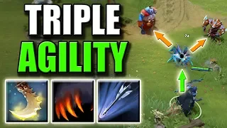 Triple Agility Steal with Essence Shift and Upgraded Marksmanship | Dota 2 Ability Draft