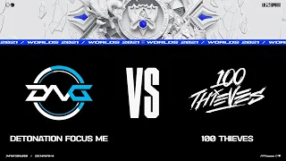 DFM vs. 100 | Worlds 2021 Групповая стадия День 2 | DetonatioN FocusMe vs. 100 Thieves