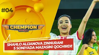 Chempion shou 4-son SHAHLO ALIJANOVA ZINNURANI 5 SONIYADA MAZASINI QOCHIRDI! (03.07.2022)