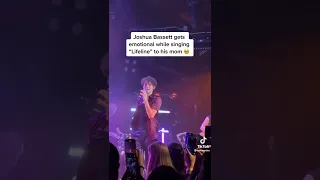 Joshua Bassett emotional while singing Lifeline to his mom