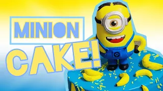 FONDANT MINION FIGURINE + CAKE TUTORIAL!