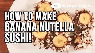How to make banana nutella sushi! - Cooking