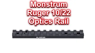 Monstrum Ruger 10/22 Budget Picatinny Rail Mount for Scopes and Optics