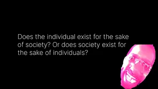 The Individual? or Society? (False Equivalency)