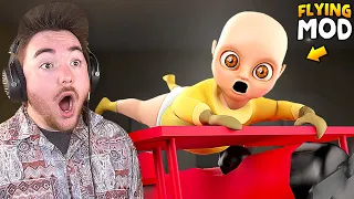 I MADE THE BABY FLY... | The Baby in Yellow Gameplay (Mods)