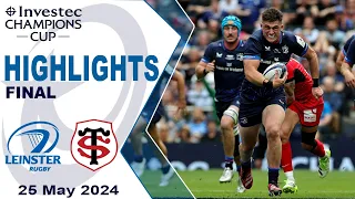 Leinster Rugby v Stade Toulousain Half-time Highlights | Finals | Investec Champions Cup 2023/24