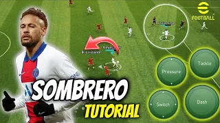 Tutorial for SOMBRERO skill in eFootball mobile 24 #sombrero #tutorial #efootball #pes #skills #ad